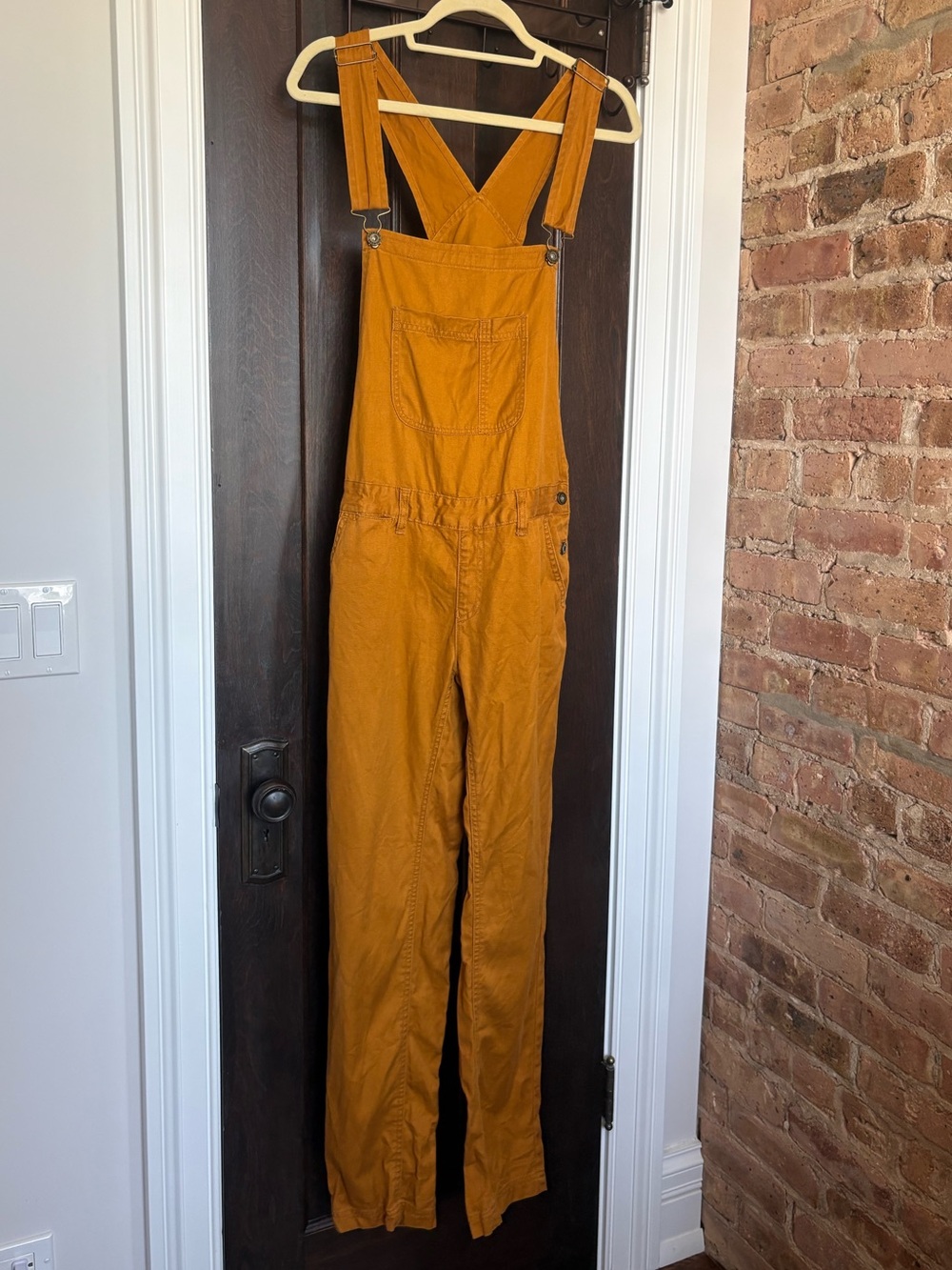 Roamers Marshall Point Overalls in Dijon Organic Cotton/Hemp - Size 28